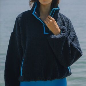 Daily Drills Navy Sherpa Jacket